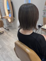 アドラーブル けやき通り店(adorable)&nbsp;透明感ハイライト白髪ぼかしボブグレージュ30代40代50代