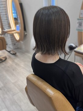 アドラーブル けやき通り店(adorable) 透明感ハイライト白髪ぼかしボブグレージュ30代40代50代