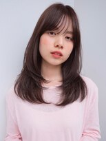 ラフ フロム ガーデン(Laf from GARDEN)&nbsp;ミディアム/レイヤーカット/顔周りカット/ベージュ/透明感カラー