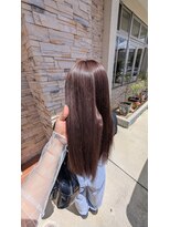 ルシード(LUCIDO STYLE JAPAN)&nbsp;髪質改善ダブルカラー　ピンクグレージュ