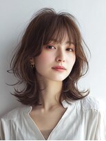 ハーツ(Heart's)&nbsp;ミディアムレイヤー×白髪ぼかしカラー30代40代50代60代