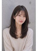 韓国風レイヤー×ストレートレイヤー/20代30代40代髪型池袋