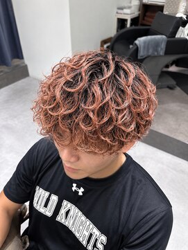 グレイバイニューヨークニューヨーク 京都北大路(Gray by NYNY) ピンクパーマ/京都/北大路/メンズ/ブリーチパーマ/10代/20代