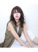 ドライウェット×ほつれウェーブ