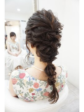 ヘアアンドメイクジップ恵比寿 (Hair＆Make ZIP) アレンジ編み下ろし　ヘアセット