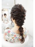 アレンジ編み下ろし ヘアセット