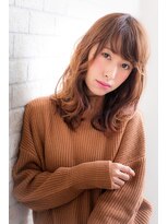 エルデ ナインズ ヘアー スタンド 川口店(elde 9's HAIR STAND)&nbsp;伸ばしかけセンターパートの小顔マッシュの耳かけふわミディ