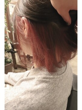 赤系インナーカラー ｈａｕ ｏｌｉ L ヘアアンドリラックス ハウオリ Hair Relax Hau Oli のヘア カタログ ホットペッパービューティー