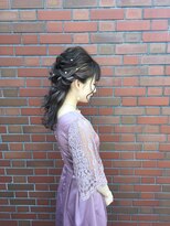 ヘアセット専門店 ナゴミ 池袋店(nagomi)&nbsp;桃さん★ローポニー風ハーフアップ