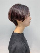 テトヘアー(teto hair)&nbsp;ハンサムショート、前下がりショート、ピンクベージュ
