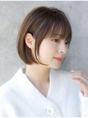 前髪あり耳掛けショートボブ20代30代40代【AIN.表参道】川原大地