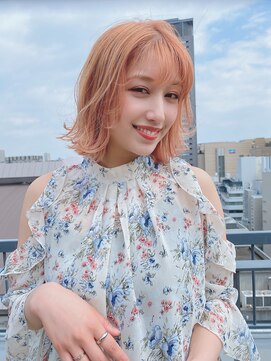 ルービック 枚方(Rubik's) 大人可愛い小顔くびれミディアム/オレンジベージュ