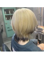 インク 渋谷(INK.)&nbsp;ウルフカット×ホワイトブランドエンドカラー