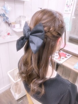 ヘアセット専門店 ナゴミ 池袋店(nagomi) 編み込みハーフアップ