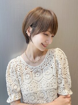 ハルキミナト ジャパン ヨコハマ(HARUKI MINATO japan YOKOHAMA) レイヤーマッシュショート20代30代40代50代オリーブグレージュ