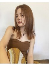 エルジン ヘアドレッサー ショップ(ELGIN HAIR DRESSER SHOP) 【saya】orange beige