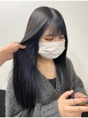 インナー黒×ネイビー【TELA HAIRユーカリが丘】