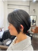 丸み大人ショートボブ