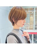 20代30代40代50代/丸みショート/クビレ/前髪あり/表参道