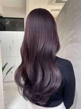 ミリー 梅田店(milly) ブリーチなしWカラー『ピンクパープル』