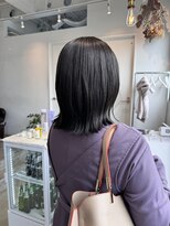 ロカ 表参道(loka)&nbsp;グレージュカラー/切りっぱなしボブ[表参道/ハイライト]Mai