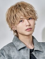 オーシャントーキョー 渋谷神南(OCEAN TOKYO)&nbsp;ハイトーンブリーチ無造作ミディアムウルフ