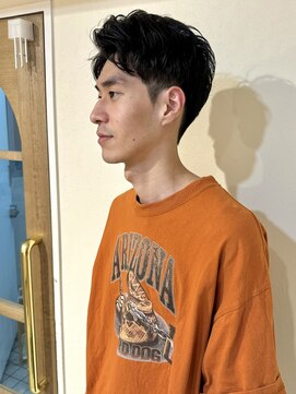 クレビアテン(CreBiA ten_) メンズショート　ニュアンスパーマ