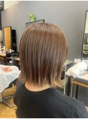外ハネボブ［デザインカラー/レイヤーカット/ウェットヘア］