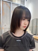 イオエ 梅田(ioe) ダブルカラー/大人ボブ/黒髪スタイル/髪質改善/縮毛矯正