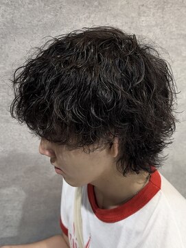 ブラック 渋谷 2nd(BLUCK) 波巻きマッシュウルフ