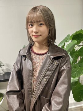 クリアーオブヘアー 栄南店(CLEAR of hair) ボブ×ミルクティーベージュ/RIHO
