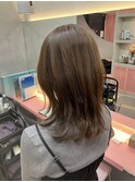 イメチェン外ハネボブ美髪ワイドバング顔周りレイヤーカット