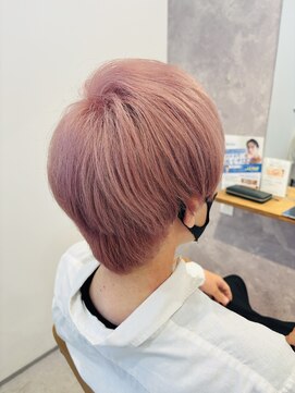 ブランチオム 宇佐店(branch homme) 【ハイトーン】ピンクベージュ【メンズカラー】