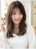 外国人風シースルーバングニュアンスパーマc6川口20代30代40代