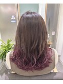 Moana【新越谷】#グラデーションカラー#ピンク#ブリーチ