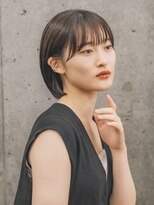 ガーデン 渋谷(GARDEN)&nbsp;ボブ　外ハネボブ　くびれヘア　切りっぱなしボブ　暗めカラー