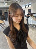 顔周りレイヤー/韓国ヘア