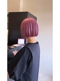 ピンクラベンダー×ボブ