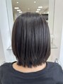 ヘアポジションにかほ 少しだけレイヤーを入れて毛量調整。寒色系で艶感を出しました。