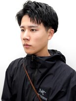 ヨファ ヘアー(YOFA hair)&nbsp;メンズカットアップバングビジカジサイドパートショート1202