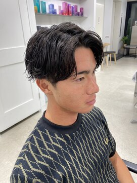 フィフス 栄(fifth) センターパートツイストパーマツイストルーズパーマ刈り上げ