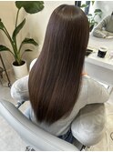 津市ロングレイヤーカットハッシュカット透明感カラー重めロング