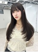 レイヤーカット ダークグレージュ