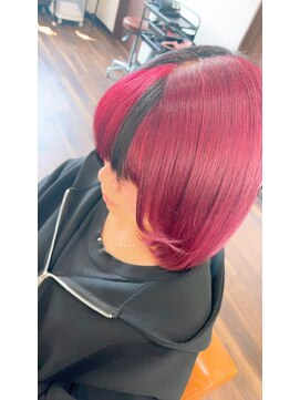 ヘアガーデン ティアラ(Hair Garden TIARA) ブリーチオンカラーハイトーンダブルカラー簡単スタイリング