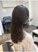 ショコラグレージュショコラブラウンレイヤー韓国風10代20代