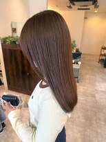 オーバルヘアー(OVAL hair) 透明感ブラウン/セミロング/ナチュラルストレート