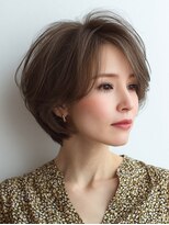 Heart's美人設計と白髪ぼかし専門店 青山表参道店 脱白髪染め/ショートヘア【ハーツ】&nbsp;白髪ぼかし脱白髪染め似合わせショートボブ40代50代60代