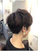 【amule hair】ショートでもお洒落バレイヤージュ/白髪ぼかし