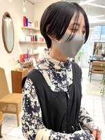 プフ 伏見(puf)&nbsp;黒髪でも可愛いハンサムショート☆/伏見/丸の内/国際センター/