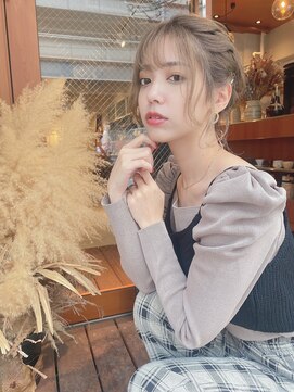 ルービック 和歌山(Rubik's) #後れ毛#透け感ミディアムアレンジ